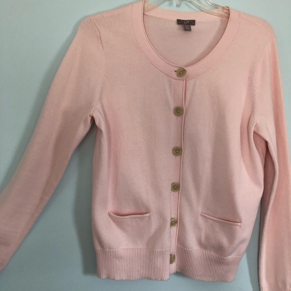 J. Jill Sweaters - J Jill Pink Button Up knit Cardigan Size Small